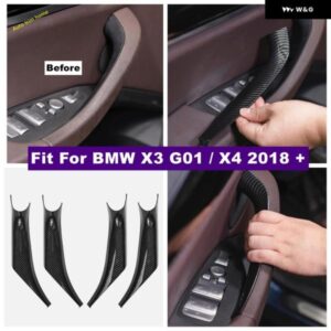 BMW インナー ドアハンドル アームレスト 装飾 パネル カバー トリム X3 G01 / X4 2018 - 2023 カーアクセサリー