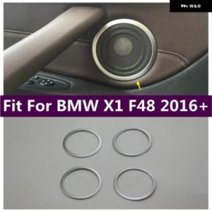 BMW インテリア ドア ステレオ スピーカー オーディオ 拡声器 装飾 リングカバー トリム X1 F48 2016 - 2021 カーアクセサリー