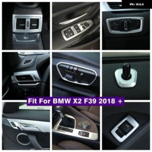 BMW マット インテリア REKIT ドアハンドル ボウル/エア AC パネル /ギア ボックス / ヘッドランプ パネル カバー トリム X2 F39 2018 - 2021