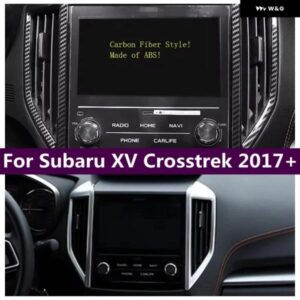 スバル フロントセンター エアコン AC アウトレット ベント 装飾 フレーム カバー トリム XV クロストレック 2017-2021 ABS