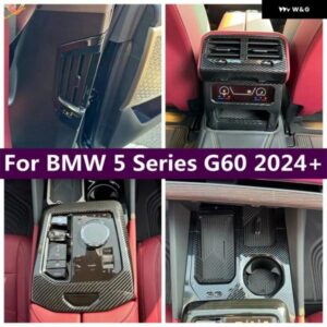 BMW ギア シフト ウォーターカップ ホルダー パネル ピラー B エアコン ベント AC コンセント フレーム カバー トリム 5シリーズ G60 2024 2025