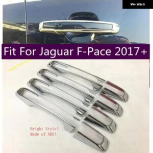 ジャガー 車外ドアプルドアノブハンドルボウルカバー トリム F ペース 2017 - 2022 外装 装飾 部品