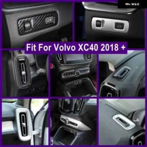 ボルボ ダッシュボード エアコン AC コンセント ヘッドライト スイッチ ボタン コントロール パネル カバー トリム XC40 2018 - 2024 カーアクセサリー