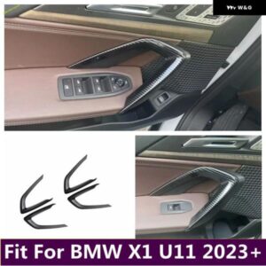 BMW インナードアプルドアノブハンドルボウル下見板 装飾 ストライプカバー トリム X1 U11 2023 2024 カーアクセサリー