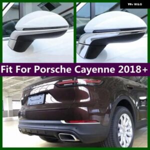 ポルシェ ドアバックミラー /リア フォグランプ ランプ 装飾 ストリップカバー トリム カイエン 2018-2023 カーアクセサリー