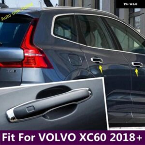 ボルボ ABS クロームドアドアノブハンドルクロージングキャッチストリップ 装飾 フレーム カバー トリム XC60 2018-2021 カーアクセサリー