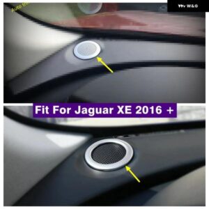 ジャガー ダッシュボード サイド ステレオ スピーカー オーディオ 拡声器サウンド 装飾 サークルカバー トリム XE 2016 - 2018 カ