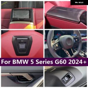 BMW リア トランク ドア コントロール ボタン ステアリングホイール ウォーターカップ ホルダー ドアハンドル ボウルカバー トリム 5シリーズG60 2024 2025