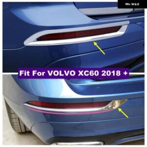 ボルボ ABS クロームリアテール フォグライト ランプ アイブロウ 装飾 ストリップカバー トリム XC60 2018 - 2023 カーアクセサリー