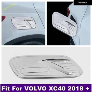 ボルボ ABS クローム ガスタンク 燃料タンク 装飾 ドア プロテクター キャップカバー トリム XC40 2018 - 2024 カーアクセサリー