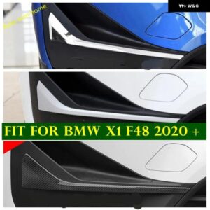 BMW フロントバンパー グリル フォグランプ ランプ 装飾 ストリップカバー トリム X1 F48 2020 2021 カーアクセサリー