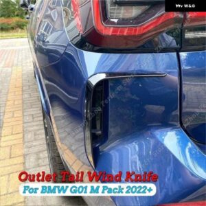 BMW リアバンパー エア アウトレット 追い風ナイフチューニング 外装 ステッカー G01 25I 28I 30I 35I 40I Mパック フェイスリフト 2021 2022