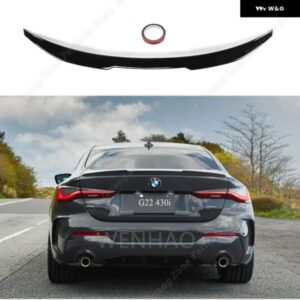 BMW 4シリーズ G22 G23 G24 G26 G82 420I 420D 430I M440I 2020-2023 スタイル リアルーフ リップ スポイラー ウイング ABS カーアクセサリー