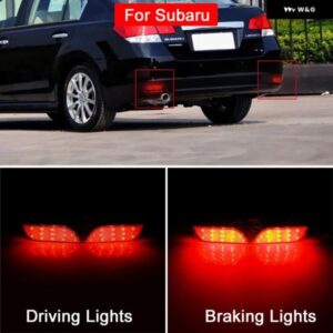 スバル 2機能LEDリアバンパー リフレクター ランプテールブレーキ ハザード灯 インプレッサ WRX STI XVクロストレックエクシーガレヴ