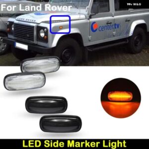 ランドローバー ディフェンダー フリーランダー DISCOVERY2 クリアレンズ スモークレンズ 車フロント アンバー ウィンカー ライト LED サイド マーカー