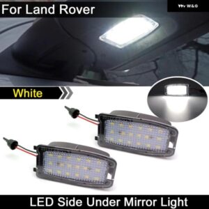 ランドローバー 2個 ディスカバリー LR2 LR3 LR4 フリーランダー 2 レンジローバー スポーツ L322 ホワイト LED サイドアンダーミラー ランプパドルライト