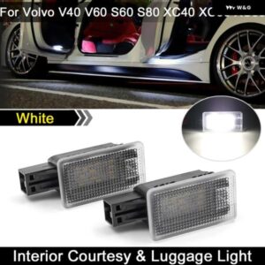 ボルボ ホワイト インテリア ランプ LED ドア カーテシ ラゲッジ トランク ライト V40 V60 S60 S80 XC40 XC60 XC70 XC90