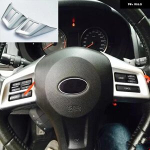 スバル XV CROSSTREK 2012-15 ステアリングホイール ボタン スイッチ フレーム カバー ステッカー スタイリング 2個 AB