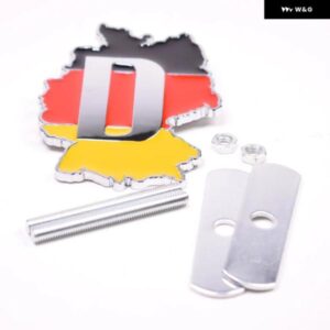 アウディ BMW 3D メタルドイツ国旗エンブレムフロントフード グリル バッジ メルセデス ポルシェ フォルクスワーゲン などカー スタイリング