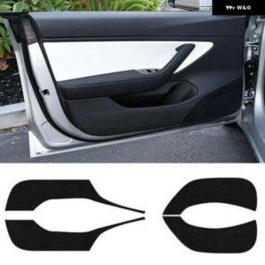テスラ ドアアンチキック パッド カバー ステッカー セントラ ル コンソール ギア パネル 水カップ ホルダー ステッカー モデル3 2018