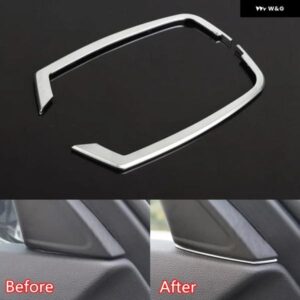 BMW 5シリーズ 525 520 F10 2014-2016 フロントドア オーディオ スピーカー ストリップ ステレオ デカール カバー トリム スタイリング モールディング