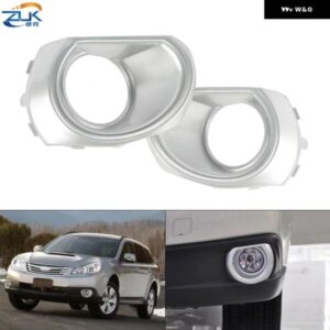 スバル フロントバンパー フォグライト カバー アウトバック 2010 2011 2012 シルバーカラー フォグランプ トリム OEM: 57