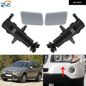 BMW フロント ヘッドライト ウォッシャーノズル ジェット/カバー キャップシェル未塗装 X3 E83 LCI 2006-2010 M 空力キット