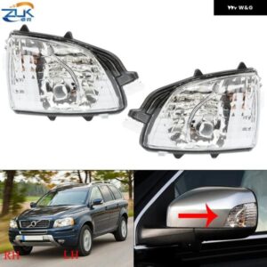 ボルボ バックミラー サイドミラー ウィンカー インジケーター ライト XC70 XC90 2008-2012 ドアミラー フラッシャーランプ 31111813 31111814
