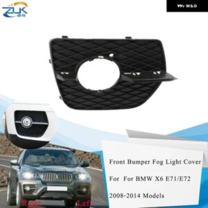 BMW フロントバンパー フォグランプ フォグランプ カバー トリム メッシュ グリル X6 E71 E72 2008-2014 フォグライト ガーニッシュ