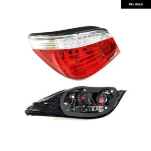 BMW 1ピース LED テールランプバックライト アセンブリ 5シリーズ 2008-2011 E60 非ハロゲンリアウィンカー ハザード灯