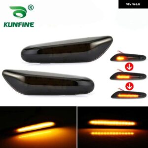 BMW LED ダイナミック サイド マーカー ターン シグナル ライト シーケンシャル ウインカー ライト 1シリーズ /3シリーズ /5シリーズ ソムケ カバー 付き