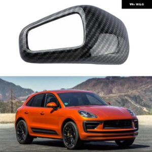 ポルシェ カイエン 2018-2022 カーボン ルック センター コンソール ギア シフト ノブ