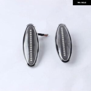 ジャガー 2個 スモーク/クリア レンズ アンバー LED フロントサイド マーカーライト 1999-2007 S タイプ 1996-2005 X