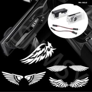 BMW 2個 LED ライトドアプロジェクターランプアクセサリー 1 3 5 6 7シリーズ X1 X3 X5 X6 Z4 E81 E83 E87 E60 E61 E70 E71 E90 E91