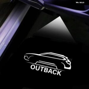 スバル 2X LED ライトドアプロジェクターゴーストシャドウカーテシランプアクセサリー アウトバック BR BS 2012-2016-19-2