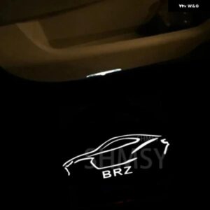 スバル 2個 LED ライトドアゴーストシャドウカーテシランププロジェクターアクセサリー BRZ 2012-17 2022-2024