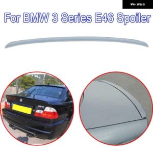 BMW ABS 3シリーズ E46 1998-2006 318 320 323 325 328 4ドアセダンリア ウイング スポイラー 黒 白