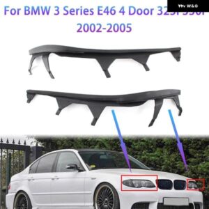 BMW フロントアッパー ヘッドライト カバー ストリップ トリム ヘッドライト シーリングストリップガスケット E46 325I 2002-2005 63126921859 63126921860