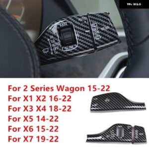 BMW カーボンテクスチャ ウインカー フロントガラス ワイパー レバースイッチ トリム カバー X1 X2 X3 X4 X5 X6 X7 G01 G02 G05 SUV