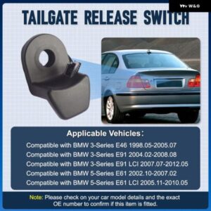 BMW リアマイクロスイッチテールゲートウィンドウキースイッチ ボタン 61319200673 8385694 9200673 3シリーズ E46 E91 E61 カーパーツ