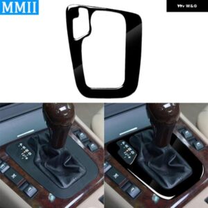 BMW 3シリーズ E46 1998-2005 ピアノブラック ギア シフト パネル 装飾カバー インテリア カスタム アクセサリー ステッカー