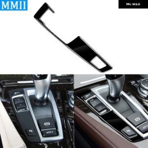 BMW 5シリーズ F10 2011-2017 ピアノブラック ギア シフト パネル 装飾カバー 車内 カスタム アクセサリー ステッカー