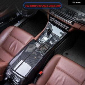 BMW 5シリーズ F10 525 2011-2016 アクセサリーカーボンパターン室内装飾ギアエア アウトレットドアハンドル ABS ステッカー