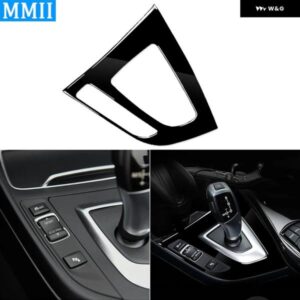 BMW 1 2シリーズ F20 F21 2012-2015 ピアノブラック ギア シフト パネル 装飾カバー インテリア カスタム アクセサリー ステッカー