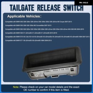 BMW リアドアハンドル トランク リッドリリーススイッチ 51247118158 51248168035 7118158 E82 E82 E90 E91 E92 E93 E60 E84 E70 E71