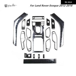 ランドローバー EVOQUE 2012-2018 インテリア モールディングアクセサリーカーボン スタイル ギア シフト パネル センター コンソール 装飾 LHD