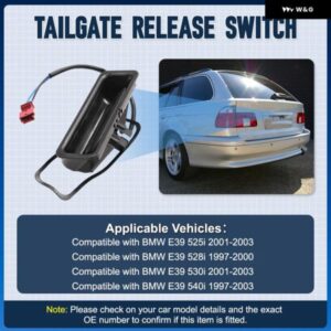 BMW 2046802391 51248168035 トランク リッドロック プッシュ ボタン スイッチハンドル E39 E60 525I 528I 530I 540I M5 550I カーパーツ