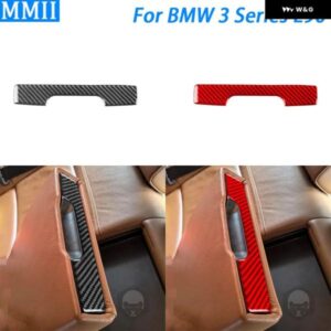 BMW 3シリーズ E90 M3 2005-2012 カーボンリア アームレスト ボックス パネル カバー トリム 車内装飾アクセサリー ステッカー