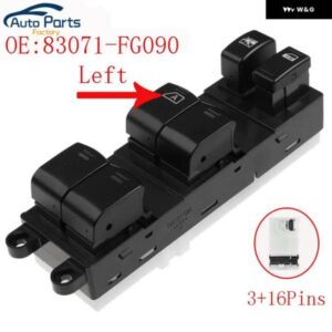 スバル フロント左ウィンドウレギュレータースイッチ インプレッサ G12 2007 83071-FG090 83071FG090