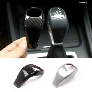 BMW X1 F48 2シリーズ F45 F46 2015 - 2018 AT カーアクセサリーカーボン ギア シフト ノブカバー トリム インテリア カーアクセサリー